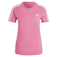 adidas 3-STRIPES TEE Dámské tričko, růžová, velikost