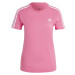 adidas 3-STRIPES TEE Dámské tričko, růžová, velikost