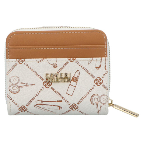 Stylová dámská koženková peněženka Luke, bílá Coveri