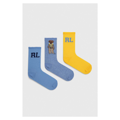 Ponožky Polo Ralph Lauren 3-pack dámské