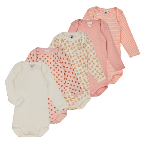 Petit Bateau BODY US ML MINIPENSEE PACK X5 ruznobarevne