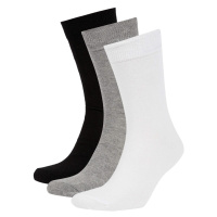 DEFACTO Men's Cotton 3-pack Long Socks