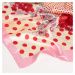 Růžový šátek Flower Dots