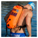 Plavecká bojka borntoswim swimrun backpack buoy oranžová