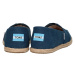 Toms Navy Washed Canvas Alpargata