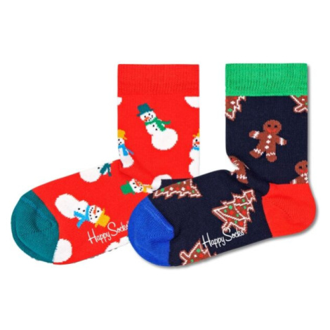HAPPY SOCKS HOLIDAY GIFT SET 2P Dětské ponožky, mix, velikost