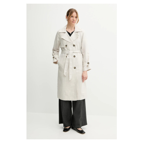 Džínový kabát Sisley dámský, béžová barva, 2UHULN05R