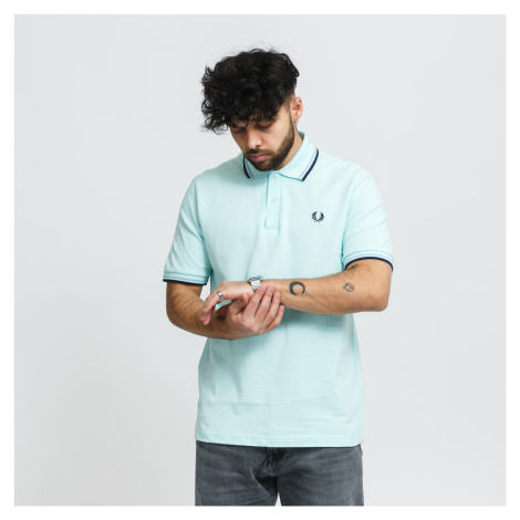 FRED PERRY Twin Tipped Fred Perry Shirt mentolové