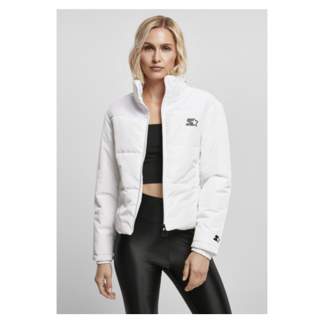 Ladies Starter Logo Puffer Jacket - white