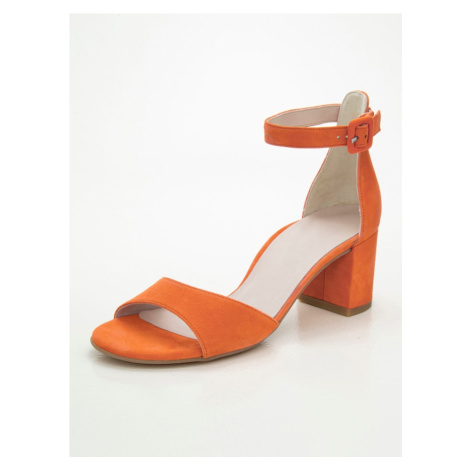 Sandály z kvalitní kůže Paul Green Oranžová