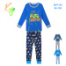 Chlapecké pyžamo - KUGO MP1336, modrá / oranžový traktor Barva: Modrá