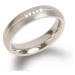 Boccia Titanium Titanový snubní prsten s diamanty 0130-03 53 mm