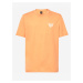 Oranžové pánské tričko s potiskem na zádech Oakley