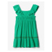 Zelené holčičí mušelínové šaty GAP