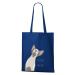 Bavlněná taška s potiskem kočka Sphynx Barva: Královsky modrá