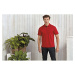 Premier Workwear Pánské funkční polo triko PR618 Red -ca. Pantone 200