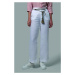 Kalhoty la martina woman trousers light linen bílá