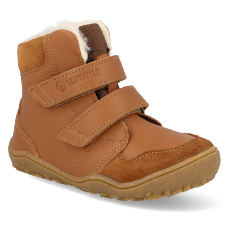 Barefoot dětské zimní boty bLIFESTYLE - Gibbon TEX wool světle hnědé
