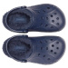 Crocs BAYA LINED CLOG K Dětské pantofle, tmavě modrá, velikost 34/35