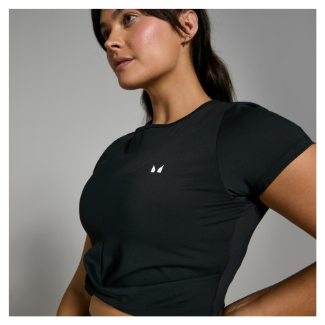 MP Dámský Power Crop Top s Krátkým Rukávem – Černý - XXL