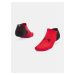 Černo-červené pánské ponožky Under Armour UA ArmourDry Run No Show