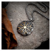 Daniel Dawson Pánský náhrdelník Vikingský kompas - VEGVISIR, oboustranný přívěsek NH1188-WJ-31 Z