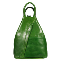 Zelený kožený batůžek Mea Verde