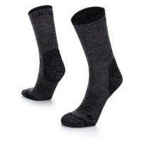 Unisex outdoorové ponožky Kilpi MIRIN-U s merino vlnou černá