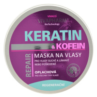 Vivaco Keratinová maska na vlasy s kofeinem VIVAPHARM 200 ml