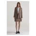 SAKO GANT REG CHECKED CLUB BLAZER CUMIN BEIGE