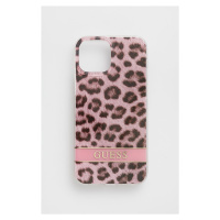 Obal na telefon Guess Iphone 13 Mini 5,4'' růžová barva