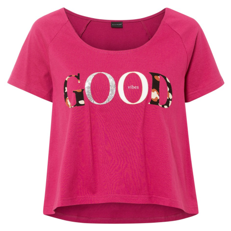 Bonprix BODYFLIRT tričko s nápisem Barva: Růžová, Mezinárodní