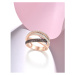 Masivní pozlacený prsten ze stříbra zdobený zirkony FanTurra