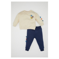 DEFACTO Baby Boy 3D Printed Thin Sweatshirt Tracksuit Bottom 2-Piece Set