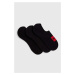 Ponožky HUGO 3-pack pánské, černá barva, 50496082
