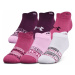 Dámské nízké ponožky Under Armour Women's Essential NS 6 párů Pink Quartz