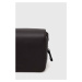 Kožená kabelka Karl Lagerfeld hnědá barva