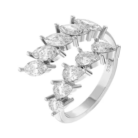 CARAIA ROYAL FLEX – nastavitelný stříbrný prsten se zirkony