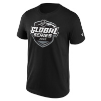 NHL produkty pánské tričko Global Series 2022 Primary Logo Graphic black