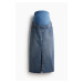 H & M - MAMA Midi džínová sukně - modrá