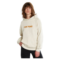 Dedicated Hoodie Sundborn Twin Peaks Logo Oat White