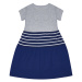 Dívčí šaty - WINKIKI WKG 91366, šedá / tmavě modrá Barva: Modrá
