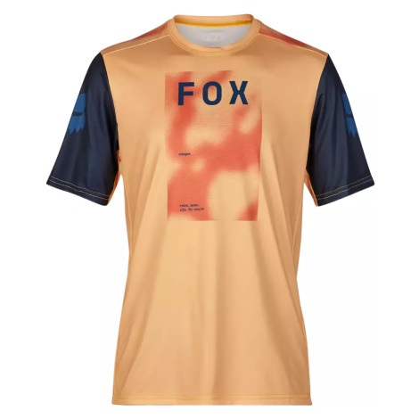 FOX Cyklistický dres s krátkým rukávem - RANGER RACE TAUNT - oranžová