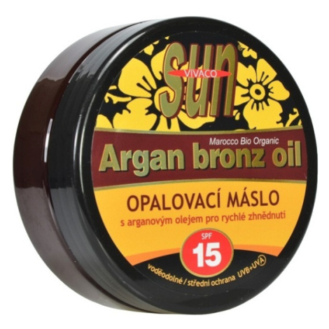 VIVACO Argan bronz oil  Opalovací máslo OF 15 200 ml