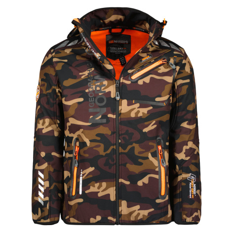 Pánská softshellová bunda GEOGRAPHICAL NORWAY Royaute Camo Barva: Oranžová