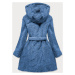 Světle modrá dámská bunda "beránek" (GSQ2229)