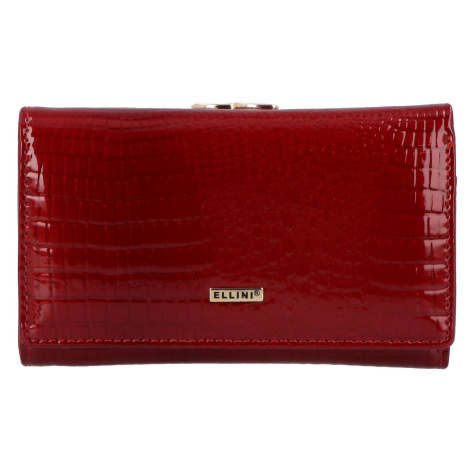 Luxusní dámská kožená peněženka Arazi, červená Ellini