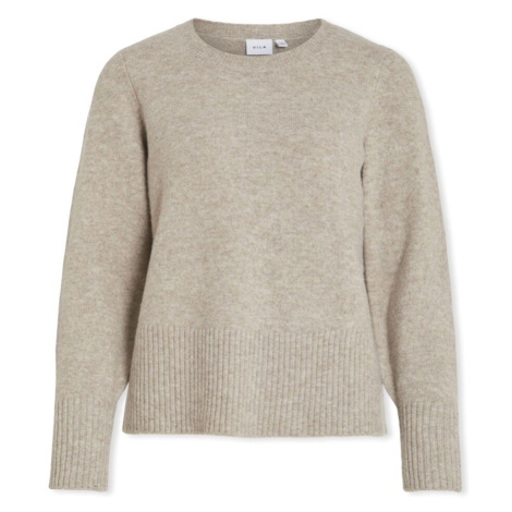 Vila Primia Knit - Natural Melange Béžová