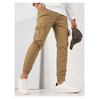 Dstreet UX4180 pánské khaki cargo kalhoty