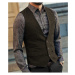 Pánská tweed vesta k obleku elegantní